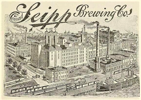 Artist's view of Chicago's Conrad Seipp Brewing Co. facility